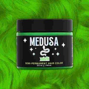 Medusa's semi-permanent green hair dye